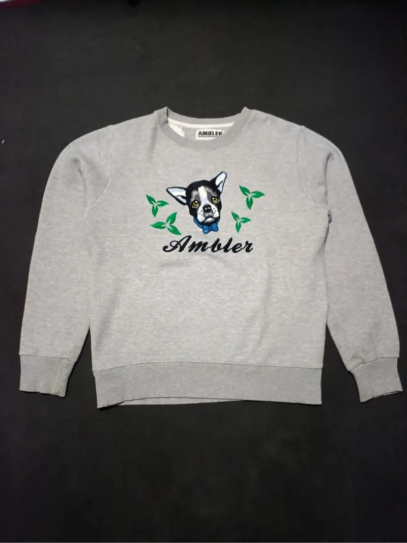 Vintage Casual Sweatshirt Wanita gray photo 1
