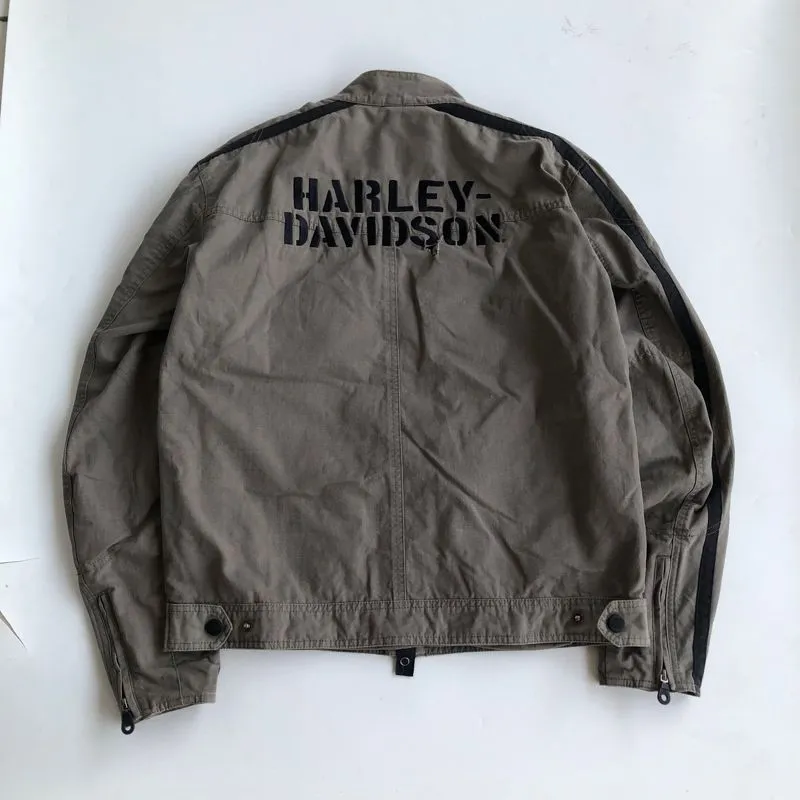 Harley Davidson Vintage Windbreaker Pria green photo 1