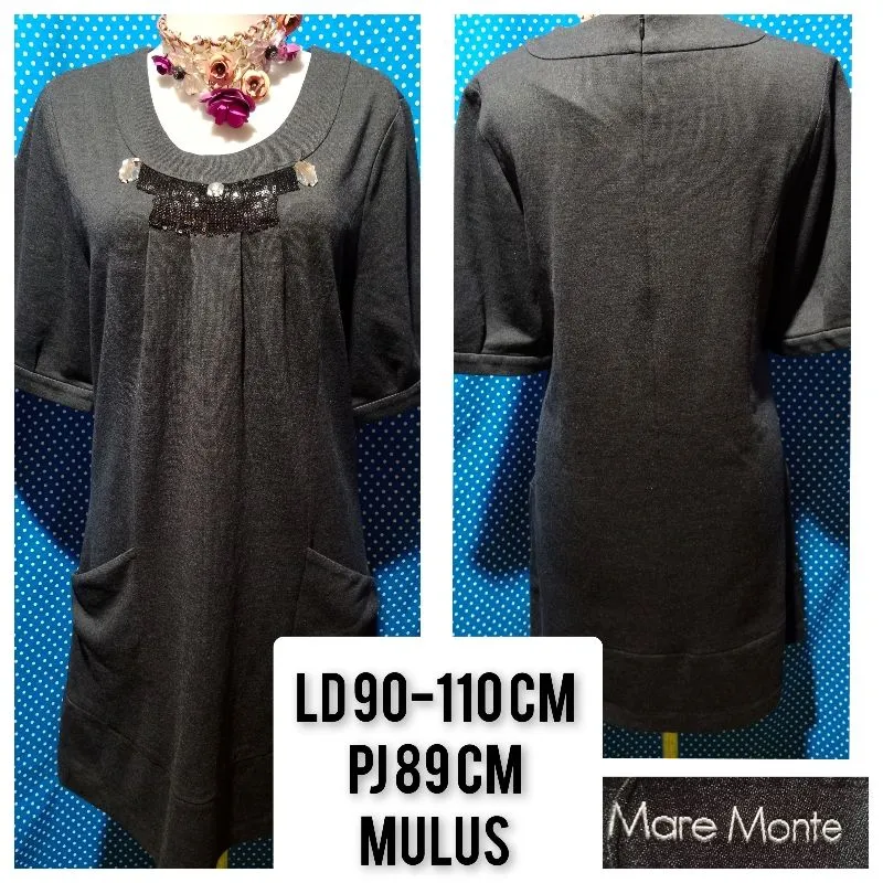 Casual Shirt dress Wanita black photo 1