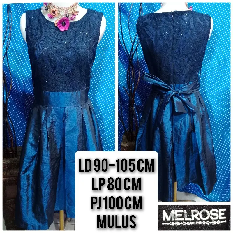 Casual Shirt dress Wanita navy photo 1