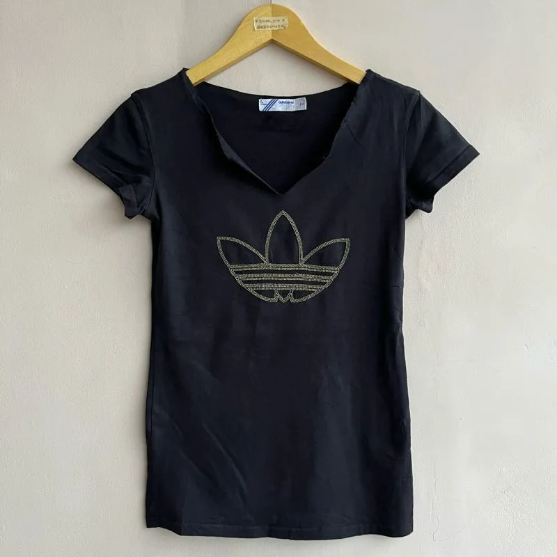 Adidas Y2K T-shirt Wanita black photo 1
