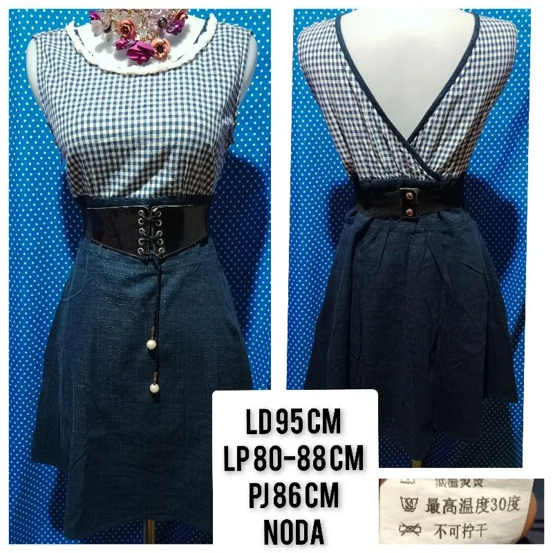 Casual Shirt dress Wanita navy photo 1