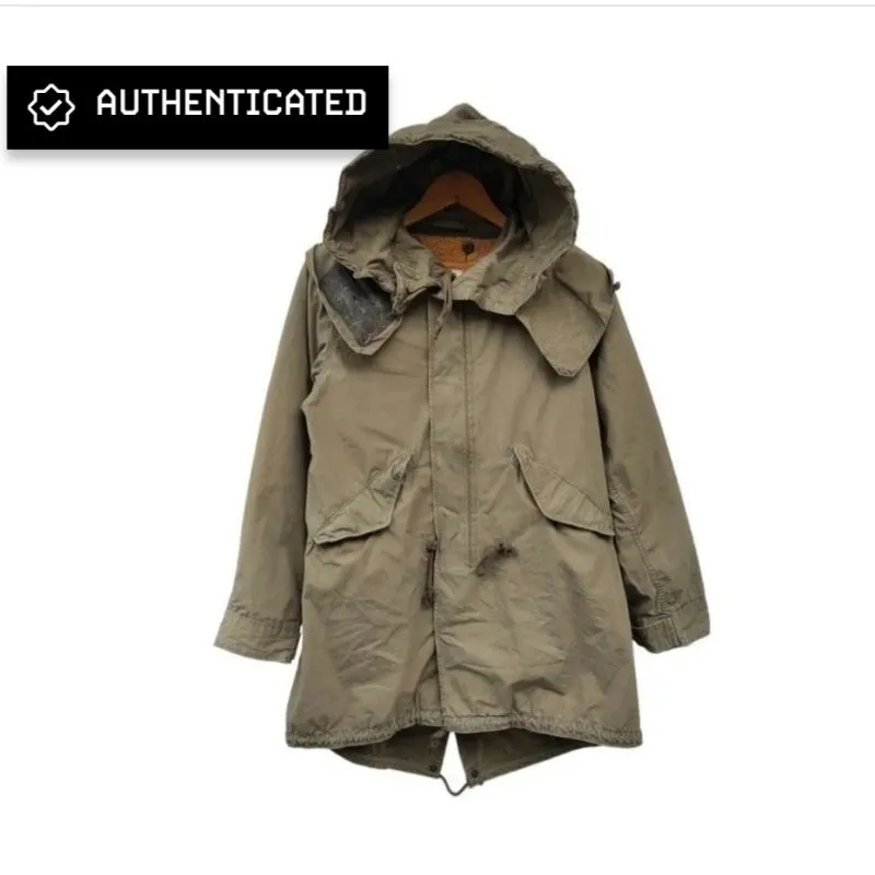 Vintage Casual Parka Pria tan photo 1