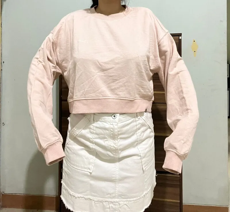 Streetwear Casual Sweatshirt Wanita pink photo 1