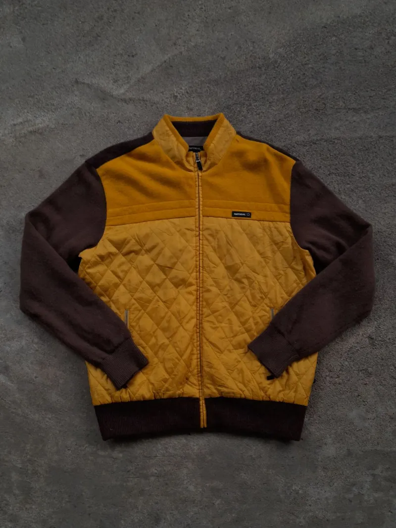 Gorpcore Casual Leather jacket Pria brown orange photo 1