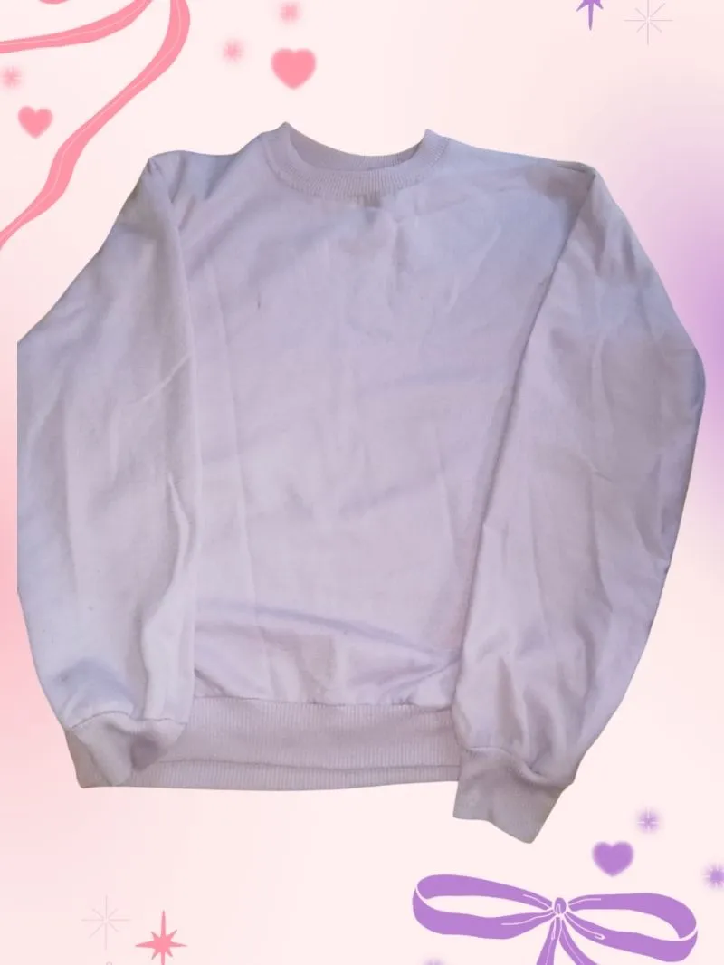 Casual Sweatshirt Wanita purple pink photo 1