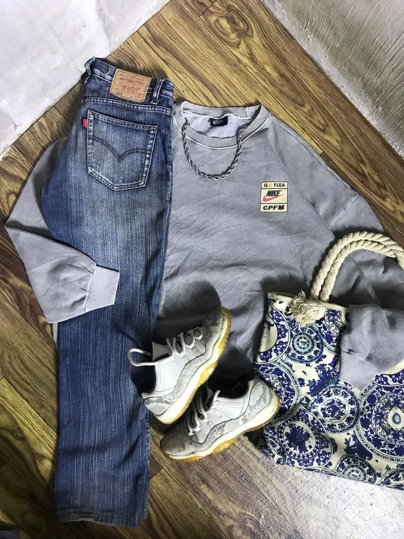 CPFM Vintage Y2K Sweater Pria gray photo 1
