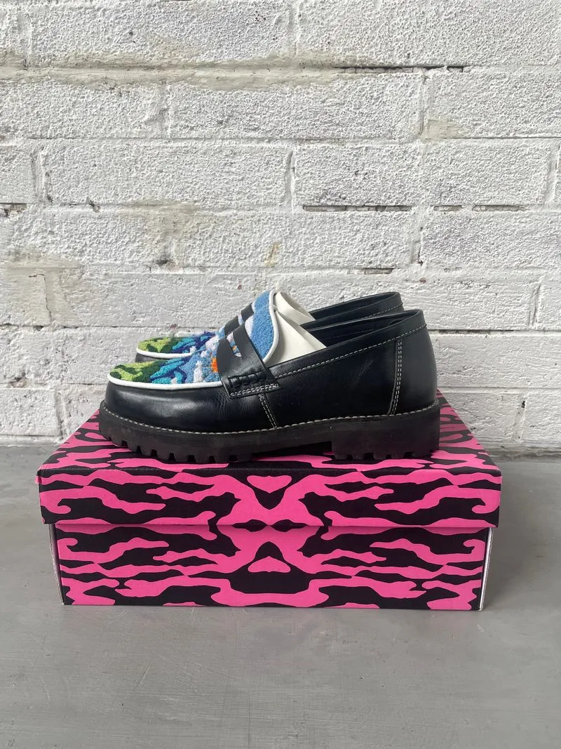 Streetwear Y2K Loafer Wanita multicolor black photo 1