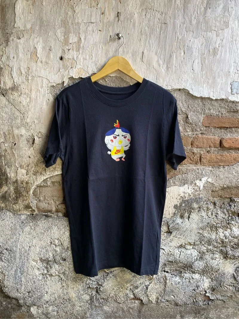 Nike Streetwear Casual T-shirt Pria black photo 1