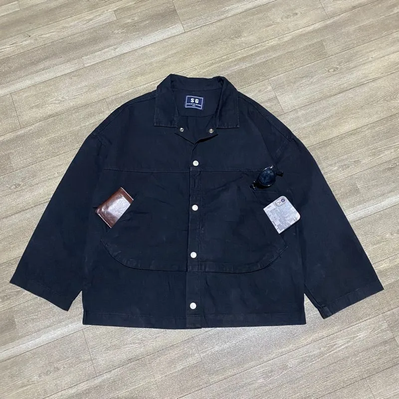 Y2K Casual Harrington jacket Pria black photo 1