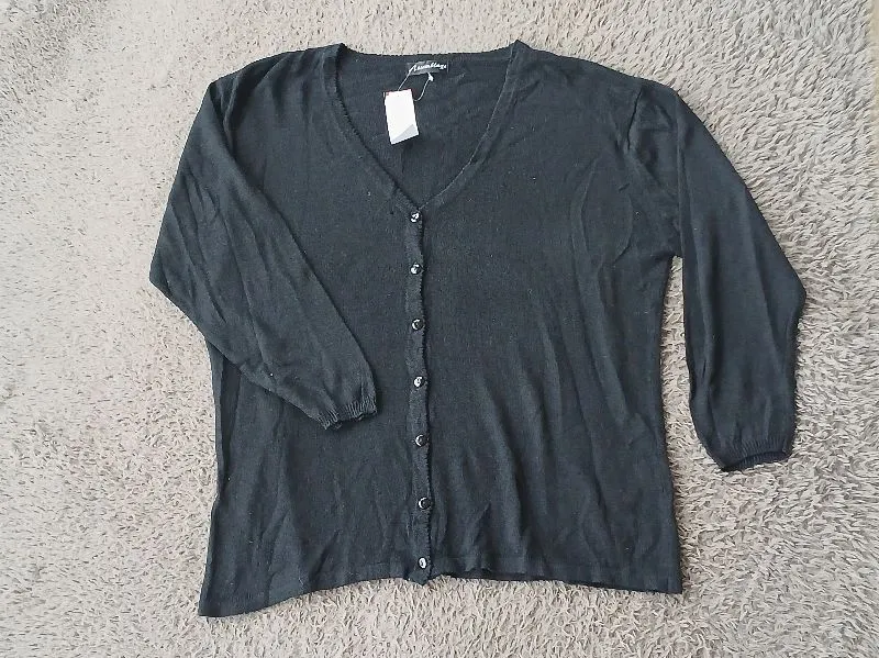 Casual Cardigan Wanita black photo 1