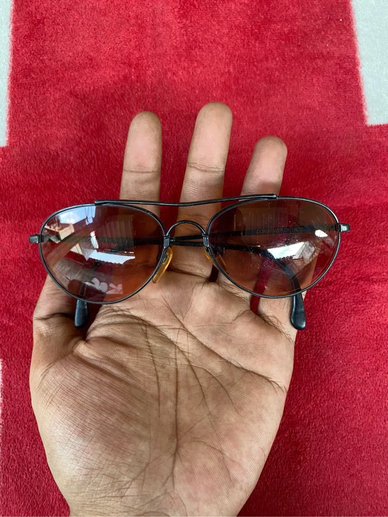 Vintage Casual Sunglass Pria brown black photo 1