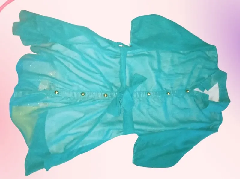Fairy Casual dress Wanita green blue photo 1
