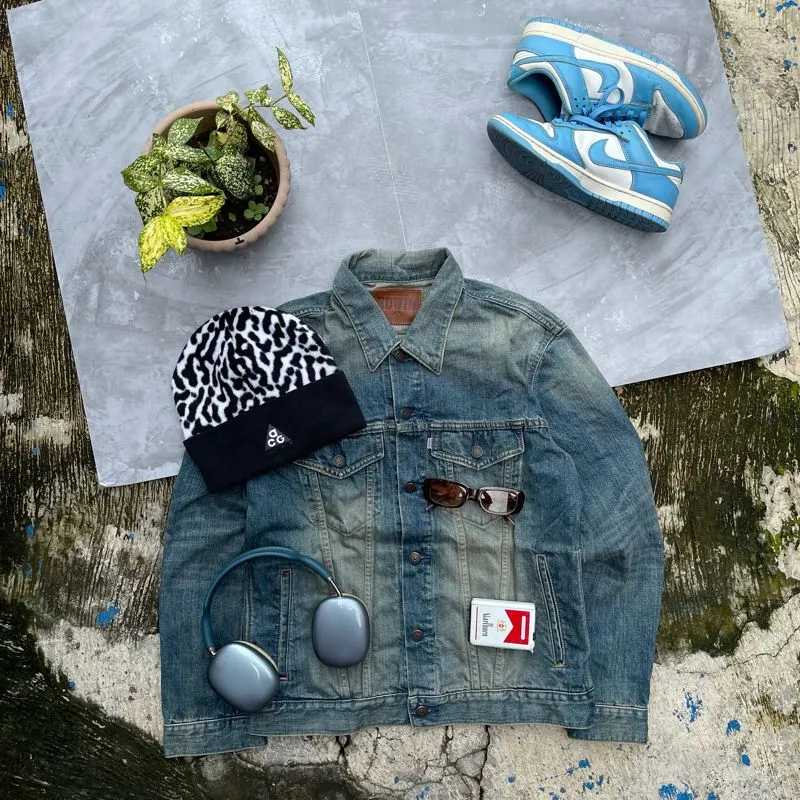 EDWIN Grunge Indie Denim jacket Pria blue photo 1