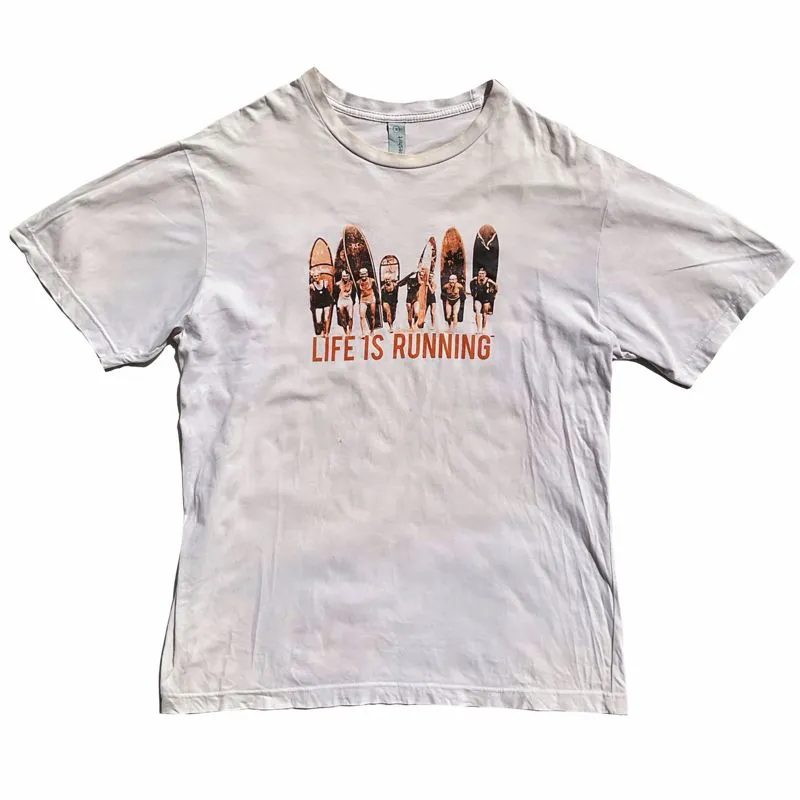 Vintage Casual T-shirt Pria white photo 1