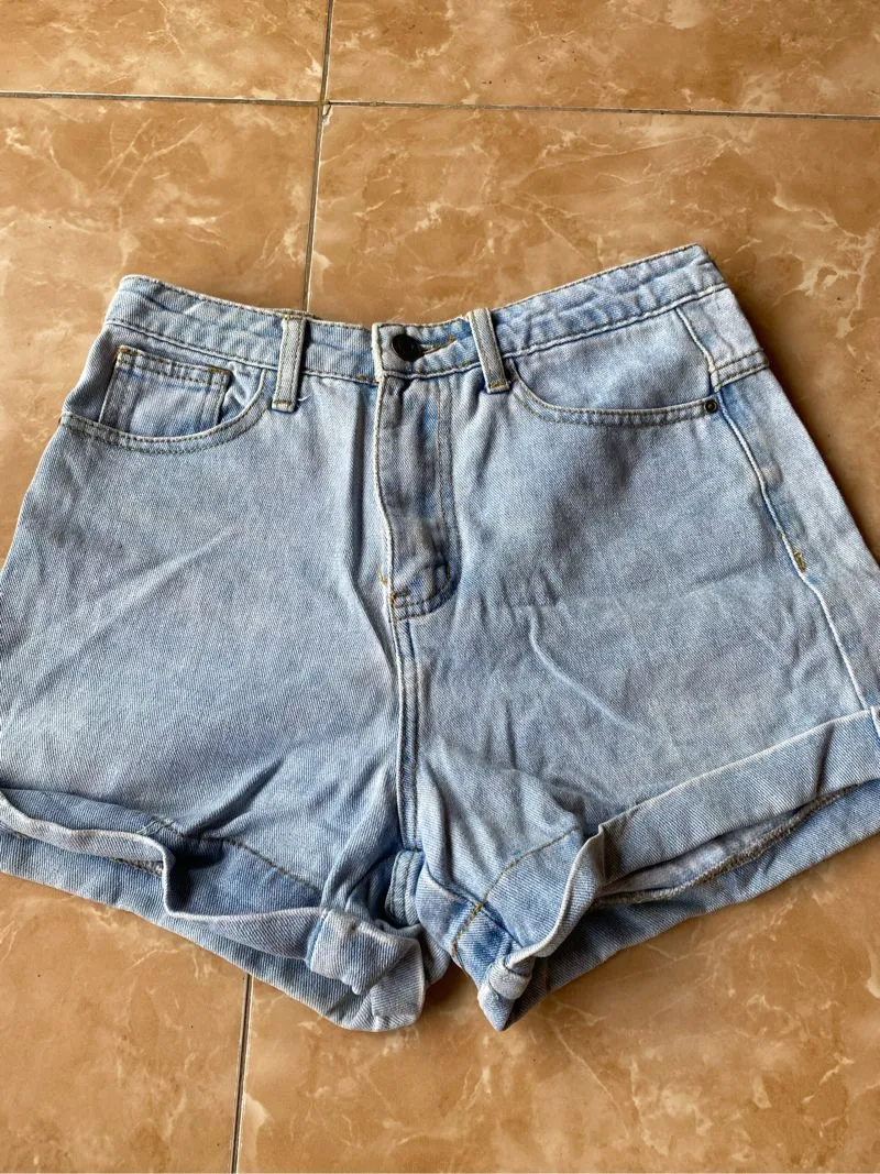 Vintage Short Wanita navy photo 1