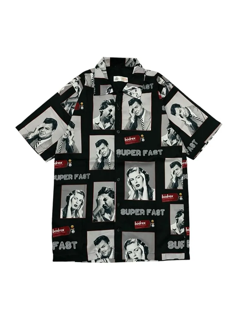 Streetwear Formal shirt Pria red black photo 1