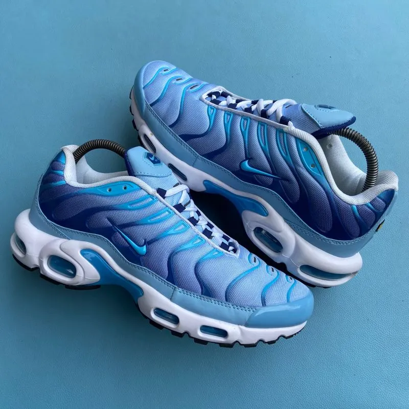 Nike Streetwear Casual Sneakers Pria white blue photo 1