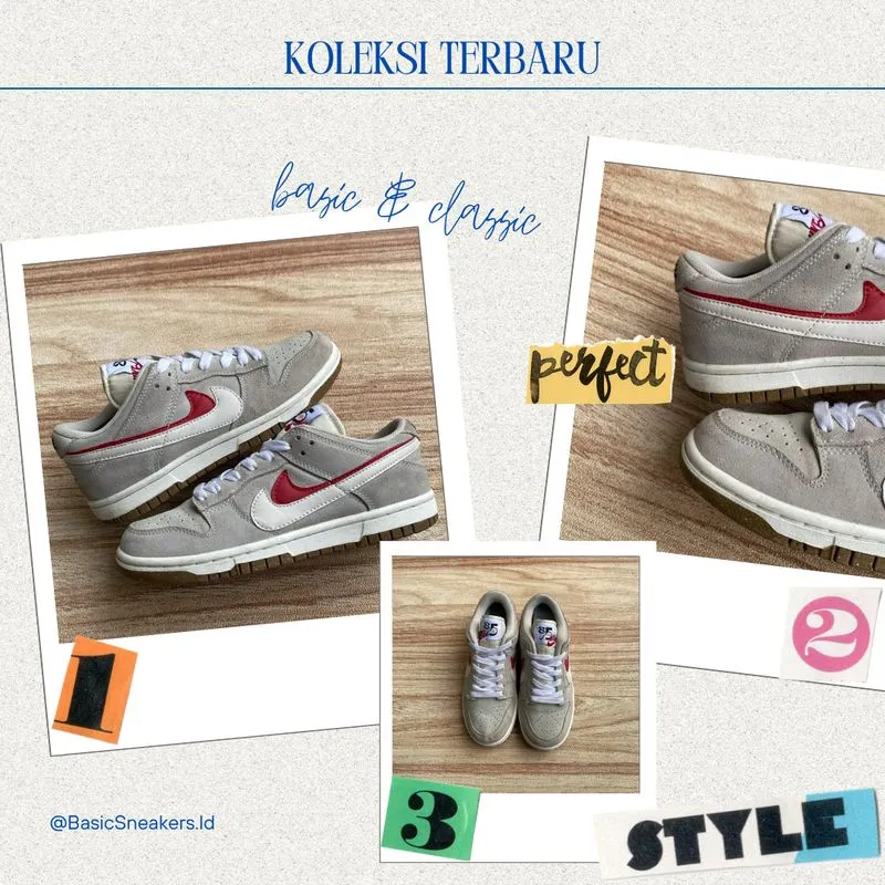 Nike Sportswear Casual Sneakers Pria white gray photo 1