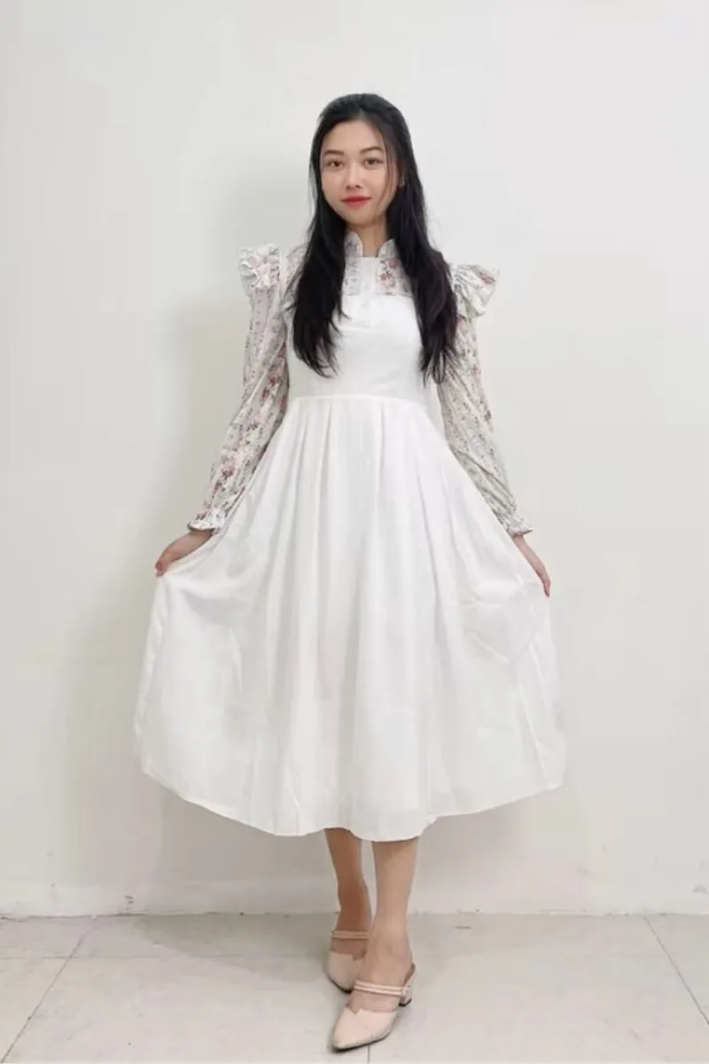 Coquette Bodycon dress Wanita white photo 1