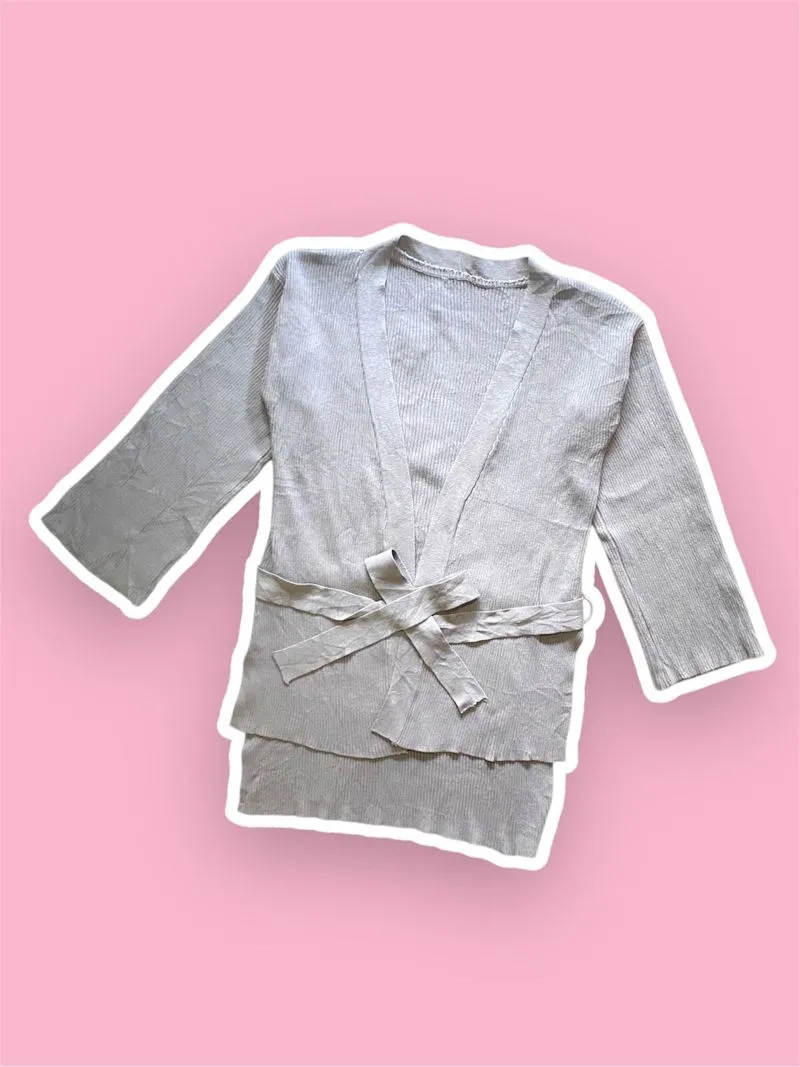 Casual Kimono Wanita gray photo 1