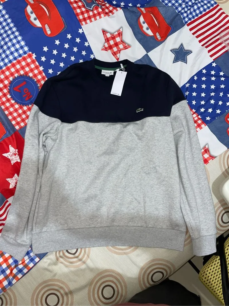 Lacoste Casual Sweatshirt Pria navy gray photo 1