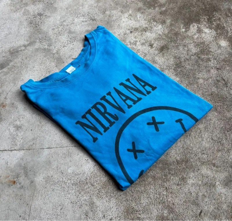Casual T-shirt Pria blue photo 1