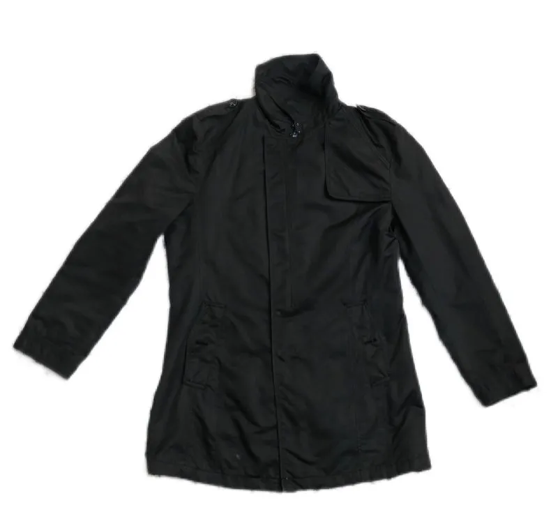 ZioZia Vintage Streetwear Trench coat Pria black photo 1