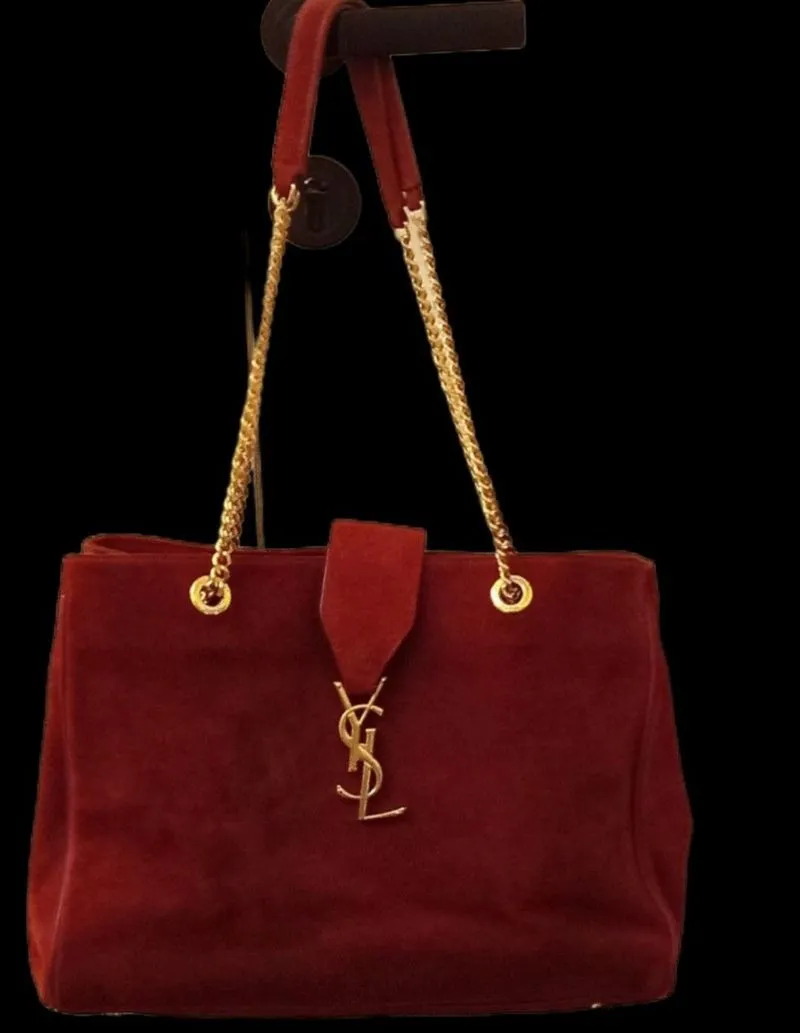 Yves Saint Laurent YSL Luxury Shoulder bag Wanita burgundy photo 1