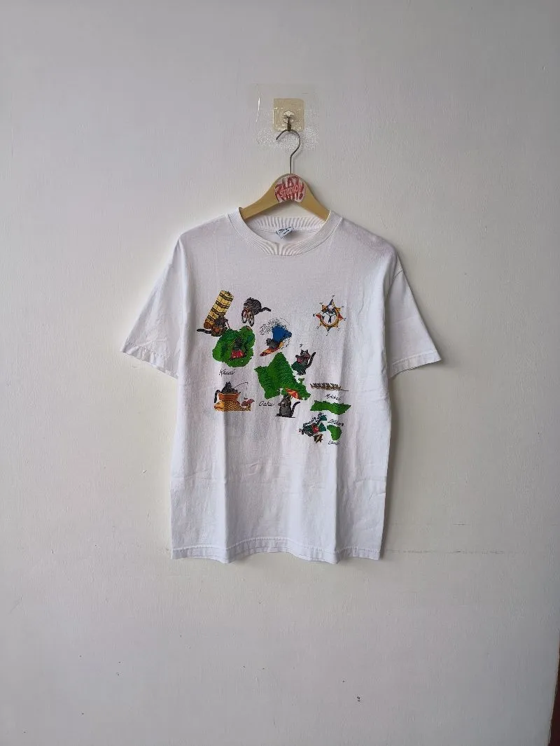 Vintage T-shirt Pria white photo 1