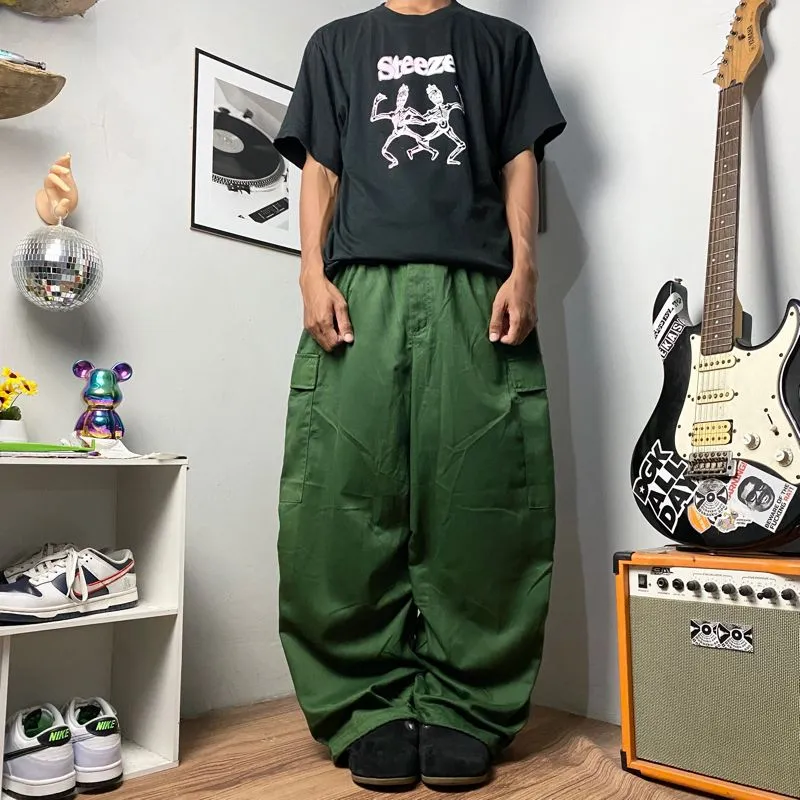 Vintage Y2K Casual pants Pria green photo 1