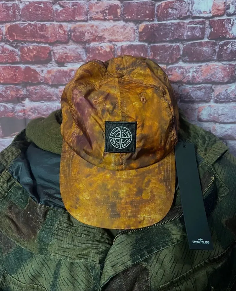 Stone Island Vintage Casual Hat Pria yellow photo 1