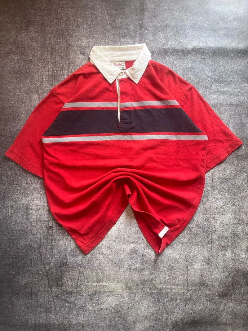 Luxury Casual Polo shirt Pria white red photo 1