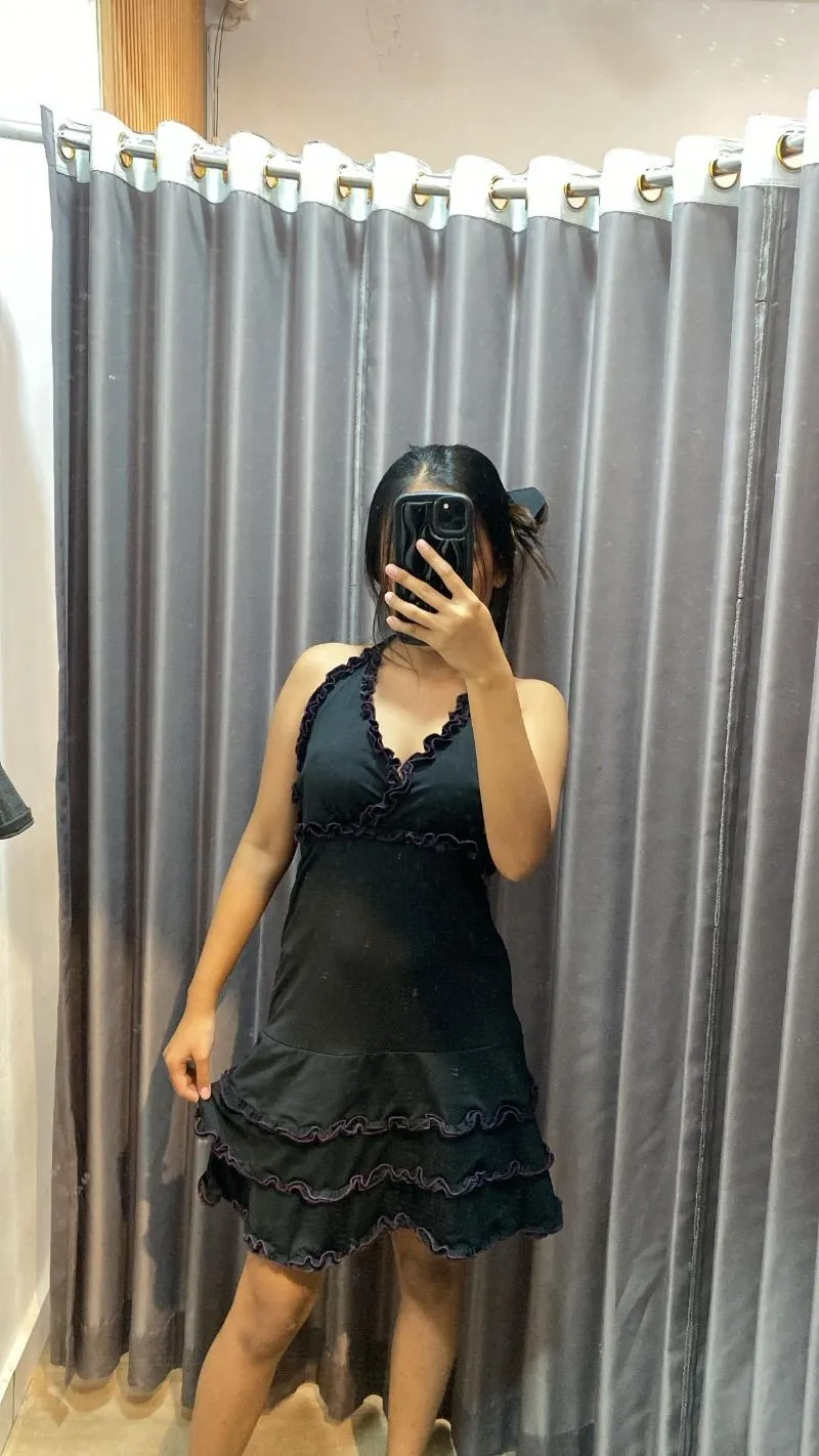 Grunge Goth Evening dress Wanita black photo 1