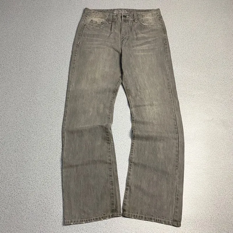 Von Dutch Vintage Streetwear Jeans Pria tan photo 1