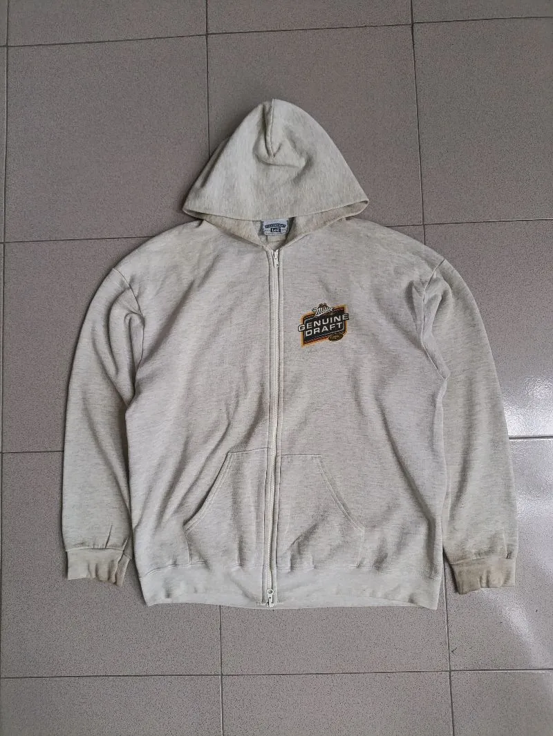 Lee Vintage Casual Hoody Pria silver gray photo 1