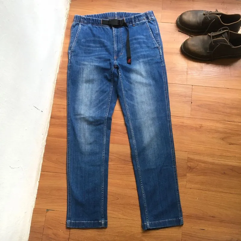 Gramicci Vintage Streetwear Jeans Pria blue photo 1