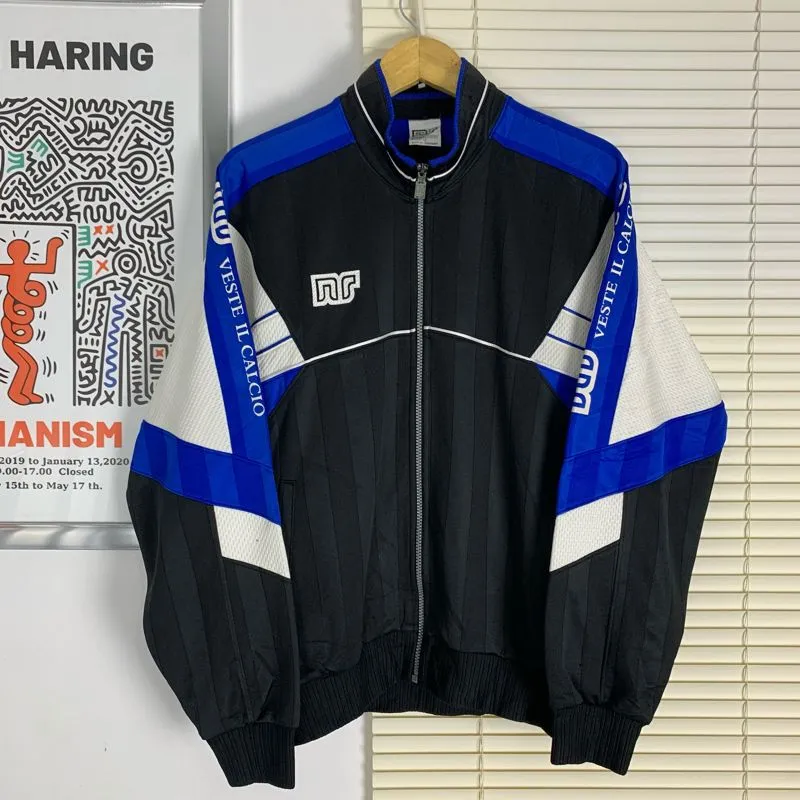 Vintage Sportswear Track jacket Pria white blue photo 1