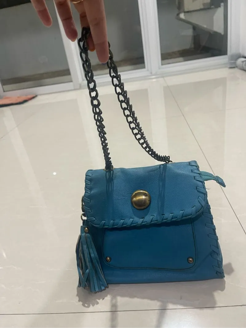 Vintage Casual Handbag Wanita navy blue photo 1