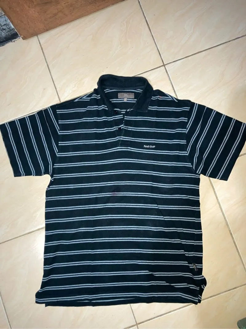 Y2K Polo shirt Pria black photo 1