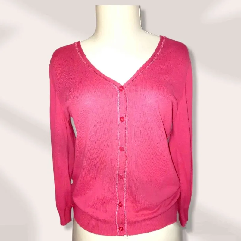 Minimalist Cardigan Wanita pink photo 1