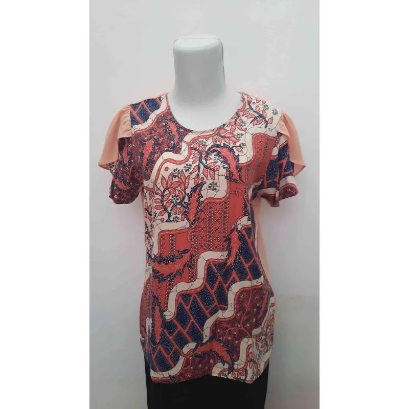 Batik Blouse Wanita orange photo 1