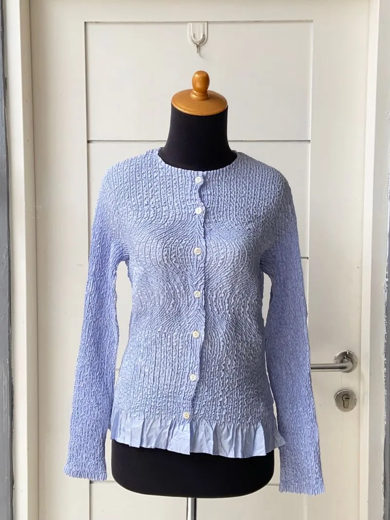 Japanese brand Casual Blouse Wanita blue photo 1