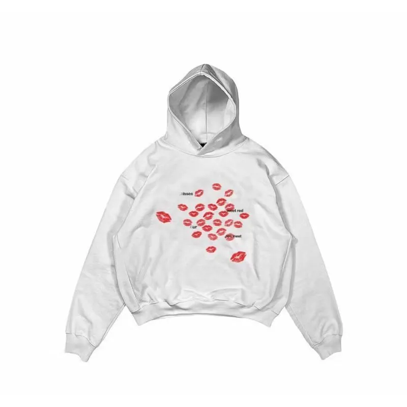 Vintage Y2K Sweatshirt Pria white red photo 1