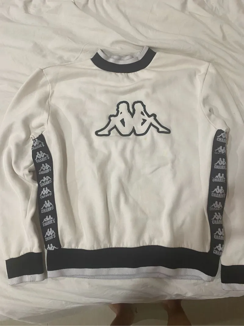 Kappa Vintage Sweater Pria white