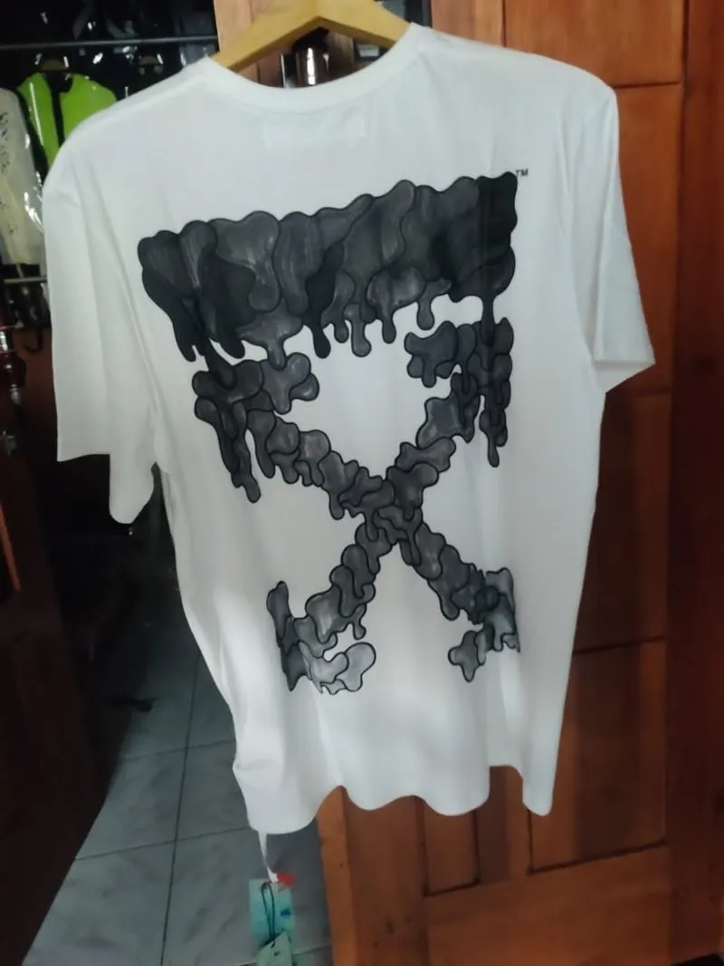 Off‑White Vintage Luxury T-shirt Pria white photo 1