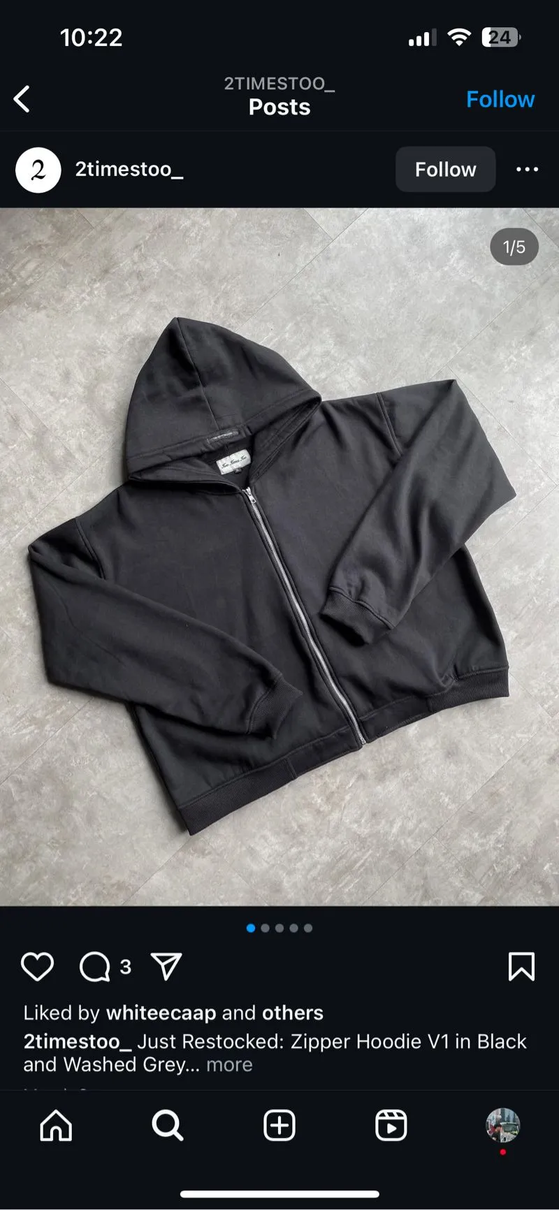 Streetwear Y2K Hoody Pria black photo 1