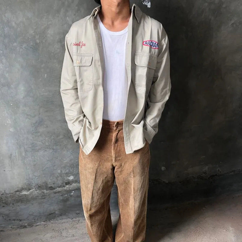 Y2K Reworked Casual shirt Pria tan photo 1
