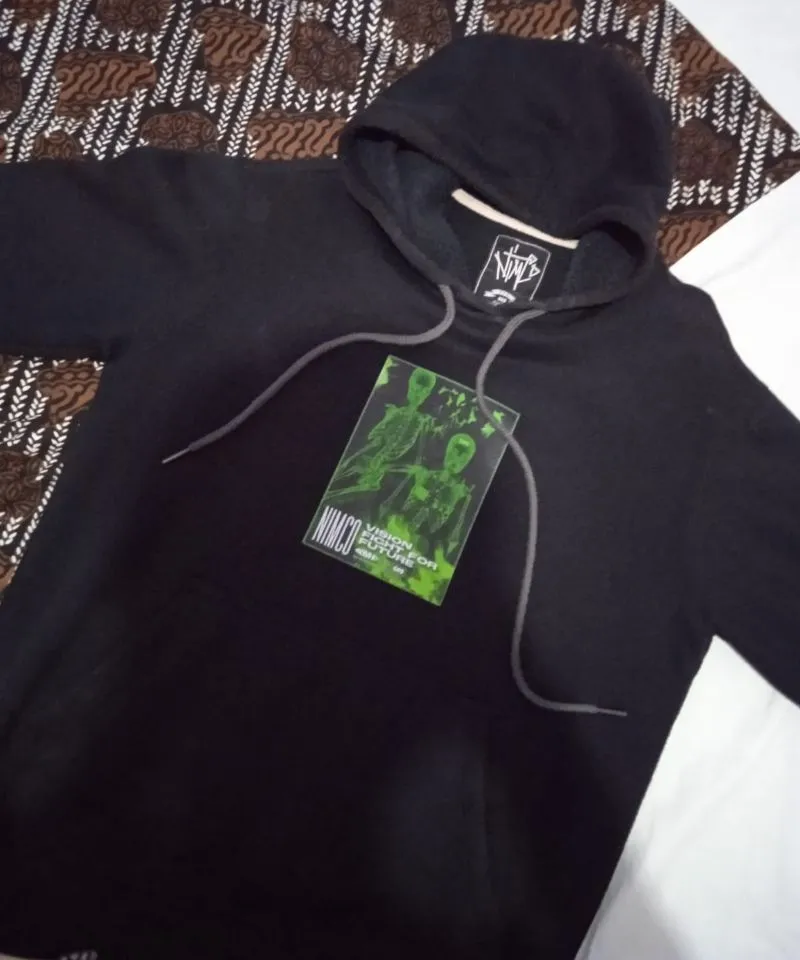 Vintage Hoody Pria black photo 1