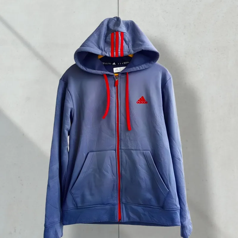 Adidas Fleece Pria red gray photo 1